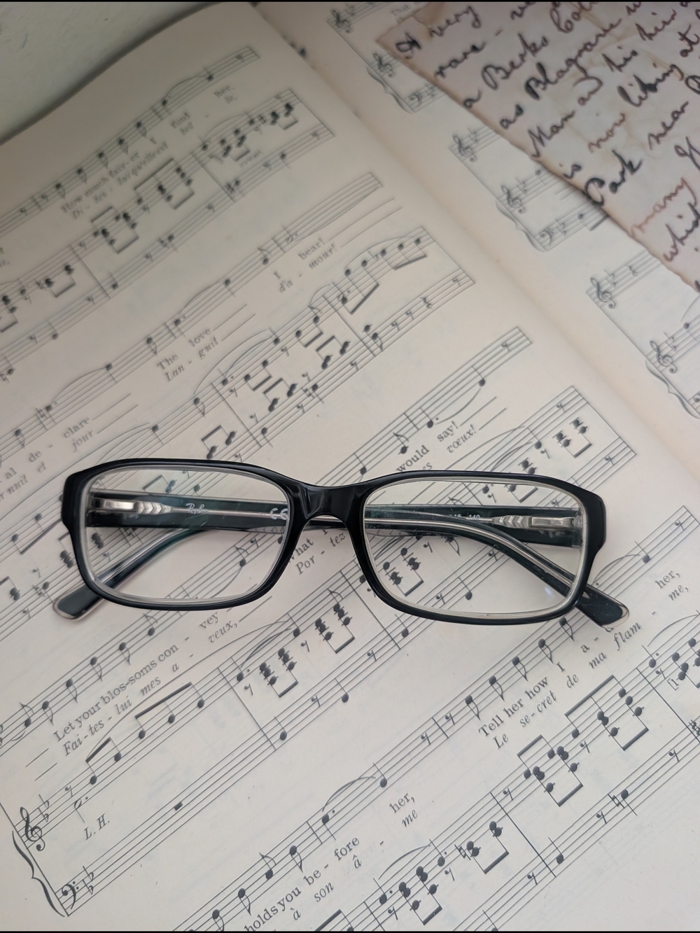 Ray Ban Classic Rectangular Black Reading Glasses